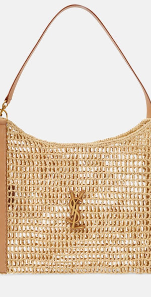 Saint Laurent Oxalis crochet raffia shoulder bag