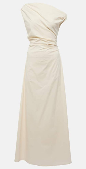 chinese dress ladies STAUD MAXI PHARE SILK DRESS BLACK main image 1