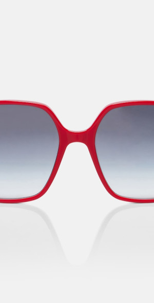 Valentino Light V Vlogo Oversized Sunglasses