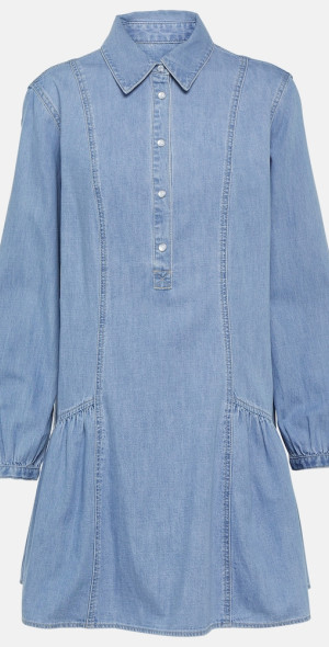 veronica beard chaia denim dress Veronica Beard Haydon Denim Midi Shirtdress | Rebel Blue