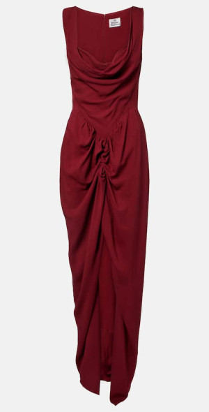 panther dress in pink by vivienne westwood Draped CrPe Midi - 40% Off 110103BF VIVIENNE WESTWOOD | French navy