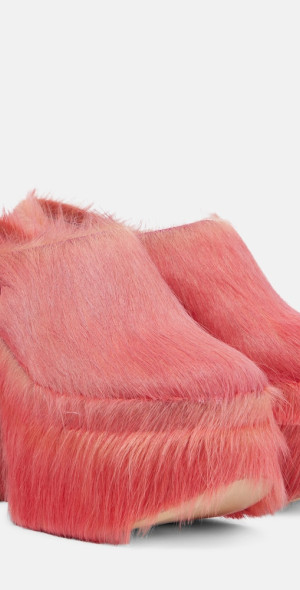 Vivienne Westwood - Swamp calf hair platform clogs Vivienne Westwood - Swamp calf hair platform clogs