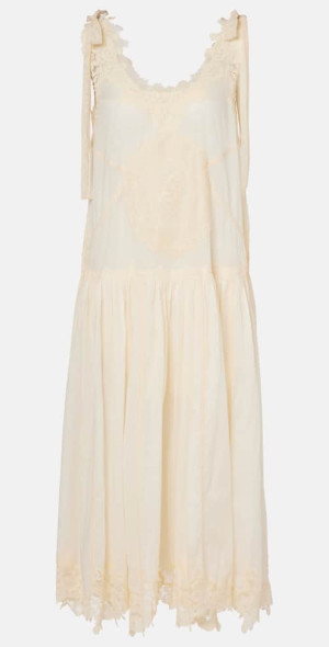 Zimmermann - Cascadian cotton lace midi dress