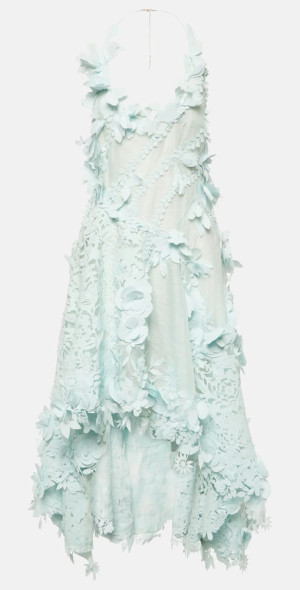Zimmermann Natura linen and silk organza midi dress