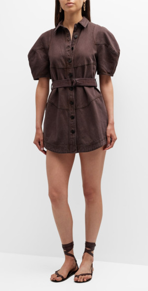 Acler - Hawkin Denim Mini Shirtdress