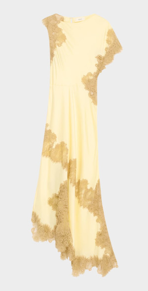 alc alessia satin and lace maxi dress A.L.C. Alessia Dress