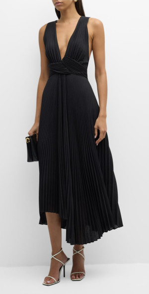 everley plunge midi dress Zimmermann Everley Plunge Midi Dress