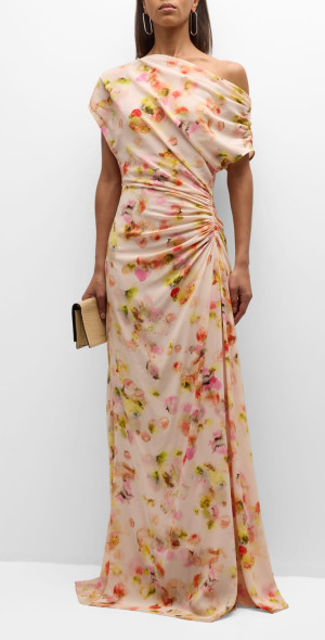 chinese dress ladies Poppy Satin Gown