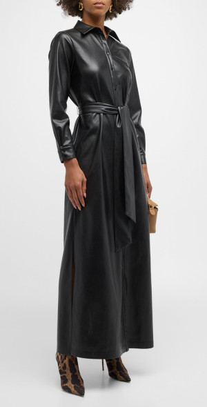 knee length dresses for ladies Chassidy Maxi Shirt Dress in On the Road – shoprodeodrive main image 0