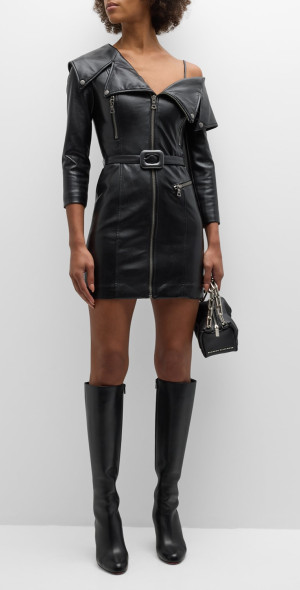 cactus leather dresses Cactus Leather Dress With Flowers – Present Iteration