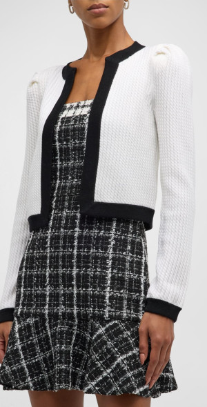 Beige Cable Knit Cardigan - Alice main image 0