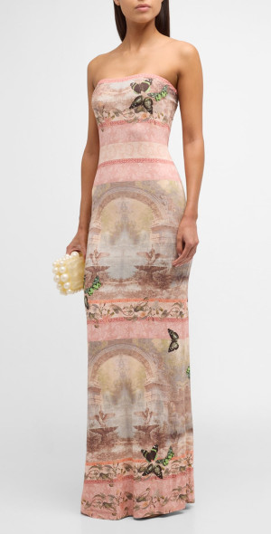 Alice + Olivia - Versailles Delora Strapless Ankle-Length Dress
