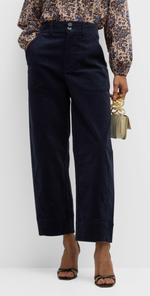 Apiece Apart - Mari High-Rise Corduroy Barrel Pants