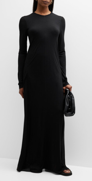 knee length dresses for ladies ATM Sleeveless Maxi Dress With Pockets main image 1