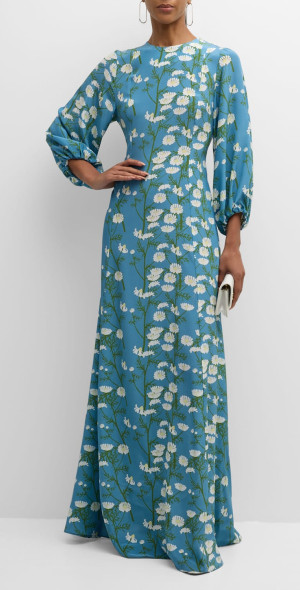 BERNADETTE - Roxette Daisy-Print Maxi Dress