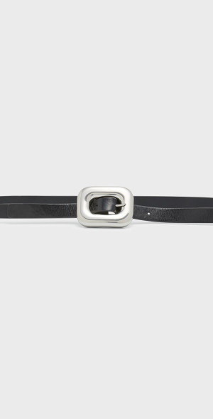 Bottega Veneta - Chain Link Skinny Leather Belt display picture 3