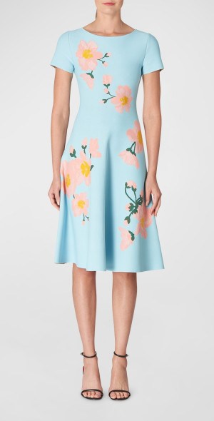 knee length rose gold cocktail dress Cinderella Divine 9243 Dress