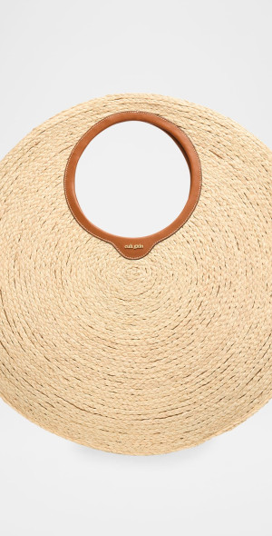 Cult Gaia Amun Oversized Raffia Shoulder Bag