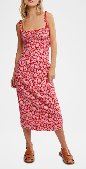 Free People - Lucinda Printed Midi Dress