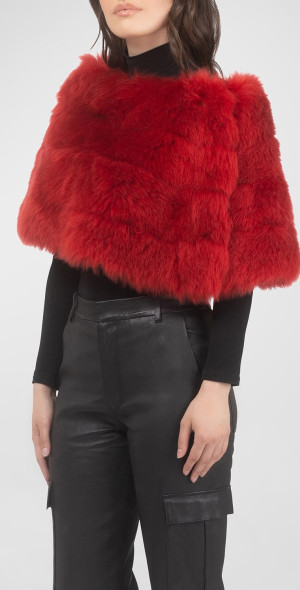 Gorski Reversible Merinillo Shearling Lamb Cape