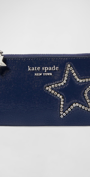 kate spade new york small starlight patent bifold wallet