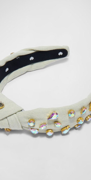 Lele Sadoughi - Slim Candy-Jeweled Knotted Headband display picture 3