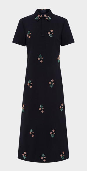 chinese dress ladies Aubrey Striped Shirt Midi Dress