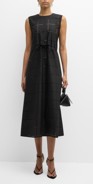 LOVEBIRDS - Fine Line Sleeveless Cutout Midi Dress LOVEBIRDS - Fine Line Sleeveless Cutout Midi Dress
