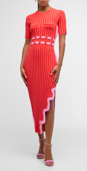 wavy asymmetric dress BROOKLYN WAVY ASYMMETRIC DRESS– PH5 main image 1