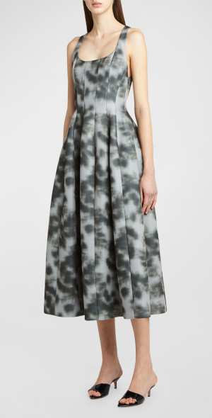 white tea dress midi The Solid Color Lapel Midi Dress - Lapel Collar Dress For Office Work,  Workwear - White - Dresses