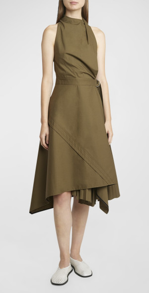 proenza schouler asymmetric dress Pamela Royal Blue Enchanting Ruffled Tiered Maxi Dress XS main image 0