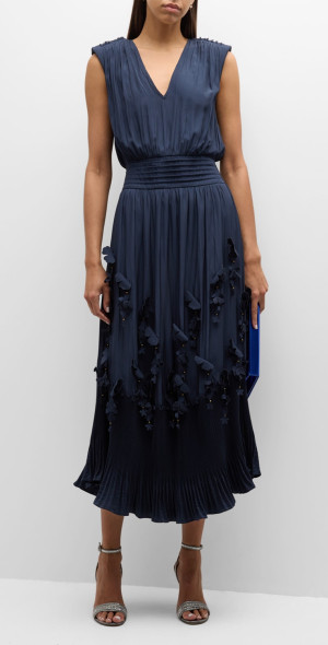 ramy brook pleated dress Ramy Brook Women's Ruby Dress - Blue - Size XS