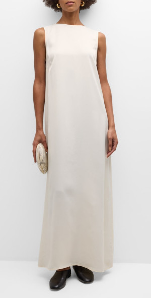 rohe fluid satin dress Rohe Frames - Cream Fluid Satin Dress