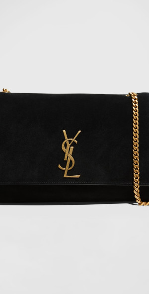 Saint Laurent - Kate Medium Reversible YSL Crossbody Bag in Suede And