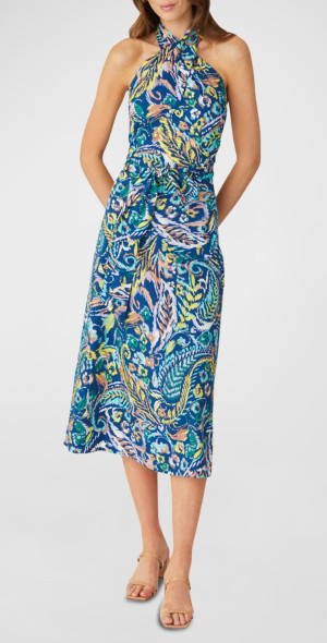 bardot kylen cotton halter midi dress Bardot Kylen Cotton Halter Midi Dress MSRP $169