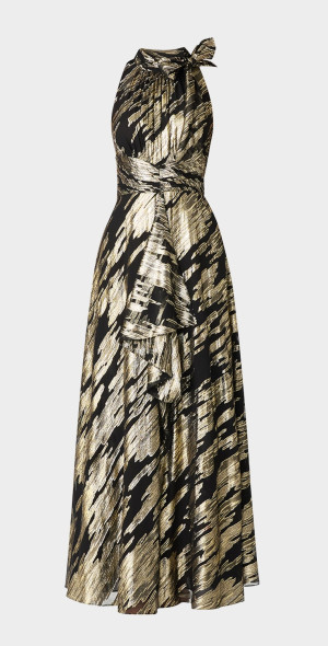 slim fit dress slacks Elyna Slinky Halter Maxi Dress / Lagoon | Meshki