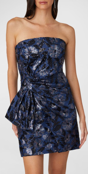 shoshanna sequin mini dress Shoshanna Women's Teya Sequin Mini Dress, Sea Blue, 4 at Amazon Women's Clothing store