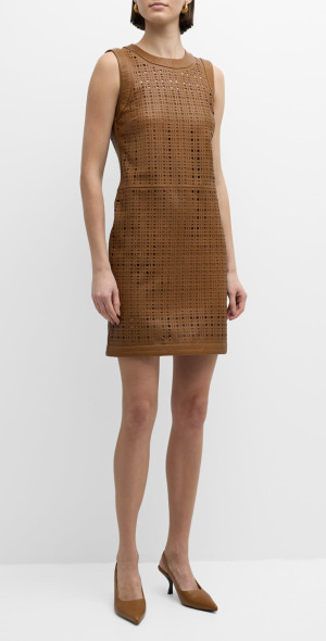 vegan leather maxi dress Renata Dress by THML