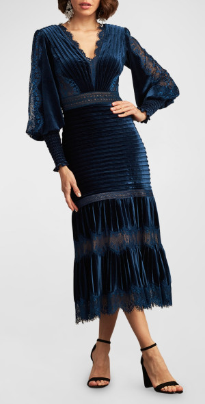 knee length dresses for ladies Tadashi Shoji CDY21187MD main image 1