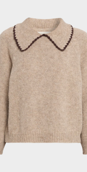 The Great - The Crochet Collar Pullover