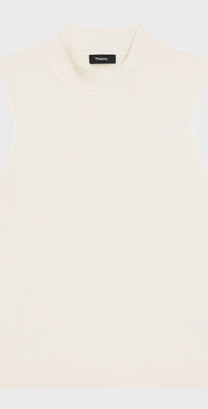 Theory - Regal Merino Wool Mock-Neck Shell Top Theory Regal Wool 
