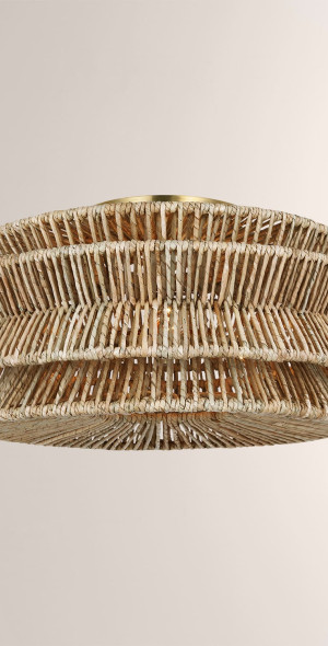 Visual Comfort Signature - Antigua XL Semi-Flush Mount in Antiqued ...