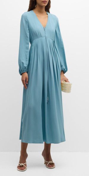 weekend max mara silk crepe de chine dress WEEKEND MAX MARA Silk Crepe De Chine Dress