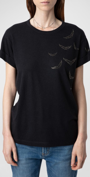 Tee-shirt Zadig & Voltaire Taille M Noir - Occasion Bon état, Avec Signes D'usure Visibles