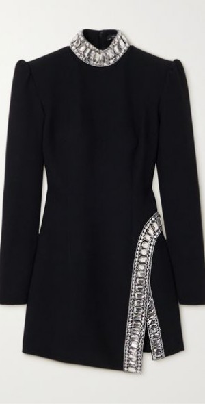 andrew gn black dress Andrew Gn Embellished Crepe Maxi Dress In Black - 50% Off