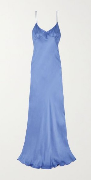 FAITHFULL THE BRAND - + NET SUSTAIN Santiana open-back LENZING  ECOVERO-satin maxi dress