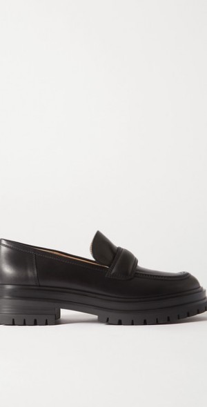 gianvito rossi leather loafers