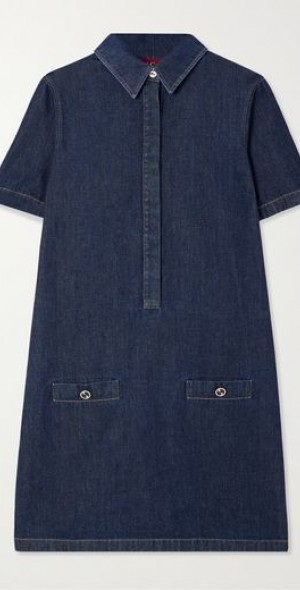 gucci denim mini dress Gucci Horsebit Denim Mini Dress