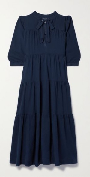 HONORINE - Giselle tiered cotton-gauze midi dress