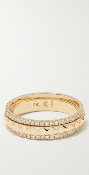 Jacquie Aiche 14K C law Ring 2020AW #55 US7.5 Made in United